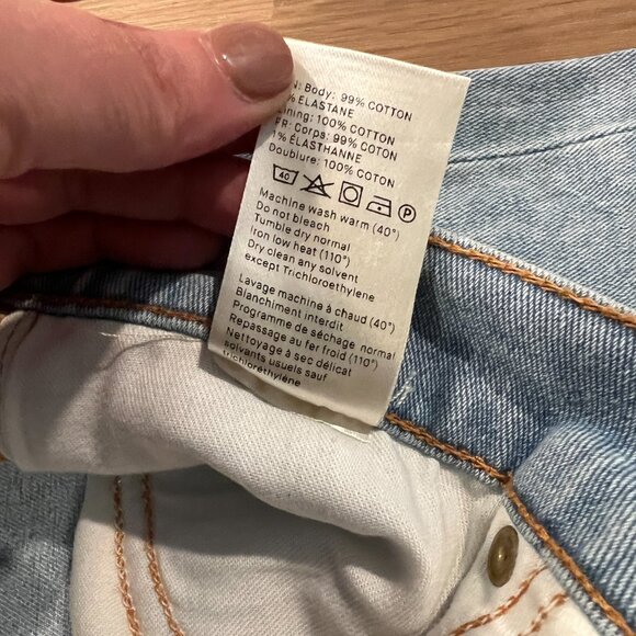 NWT Nanushka Bermuna Long Blue Jean Shorts Size 28 - Picture 7 of 8